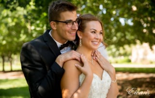 Standing their together, the smiles lying on the couple's face are ones of love and joy. Something many people look for in a beautiful person.