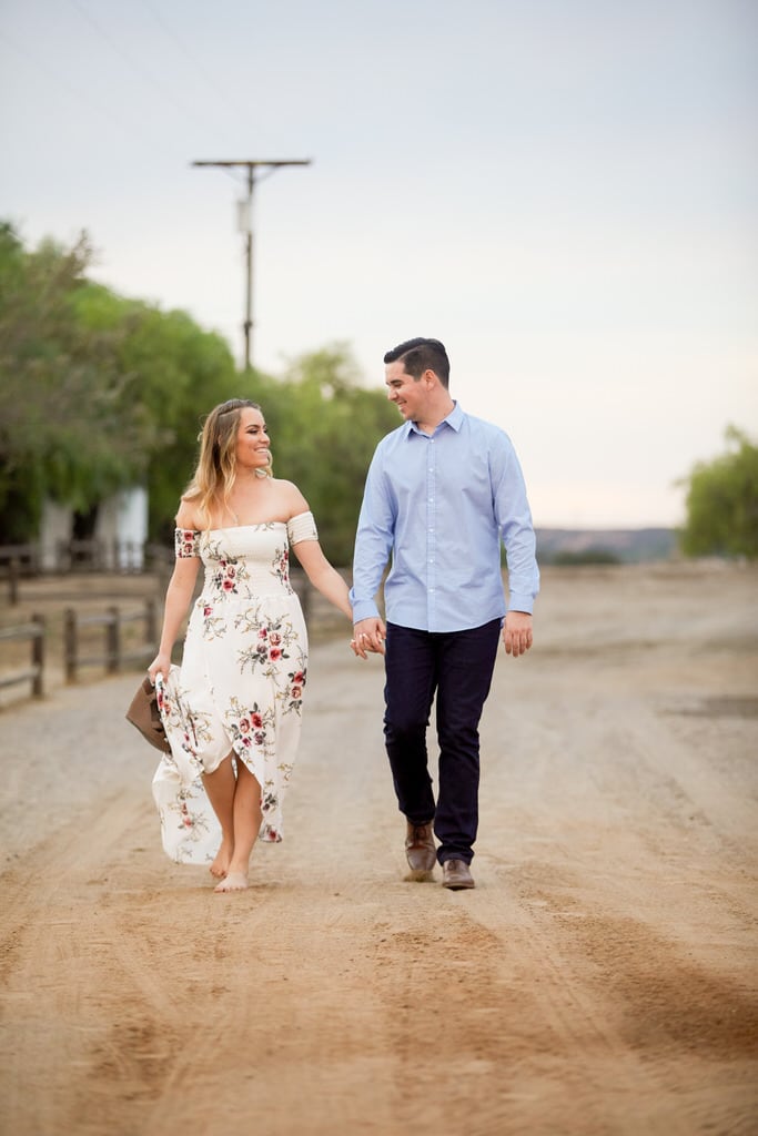 Walking along the beach side feeling the sand between their toes was not all this couple was feeling when they were celebrating their new engagement. The genuine smiles really capture the full happiness in their hearts.