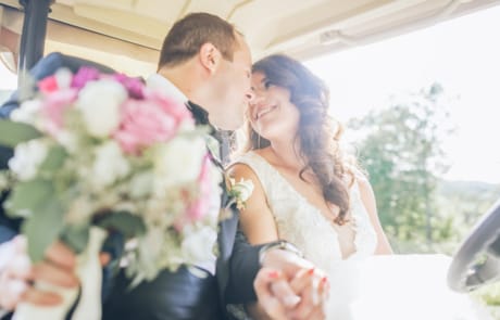 newlyweds in a carriage, new york city wedding photographer packages and pricing