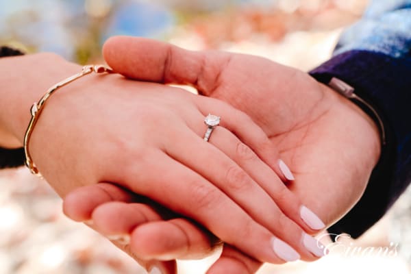 close up photo of engagement ring