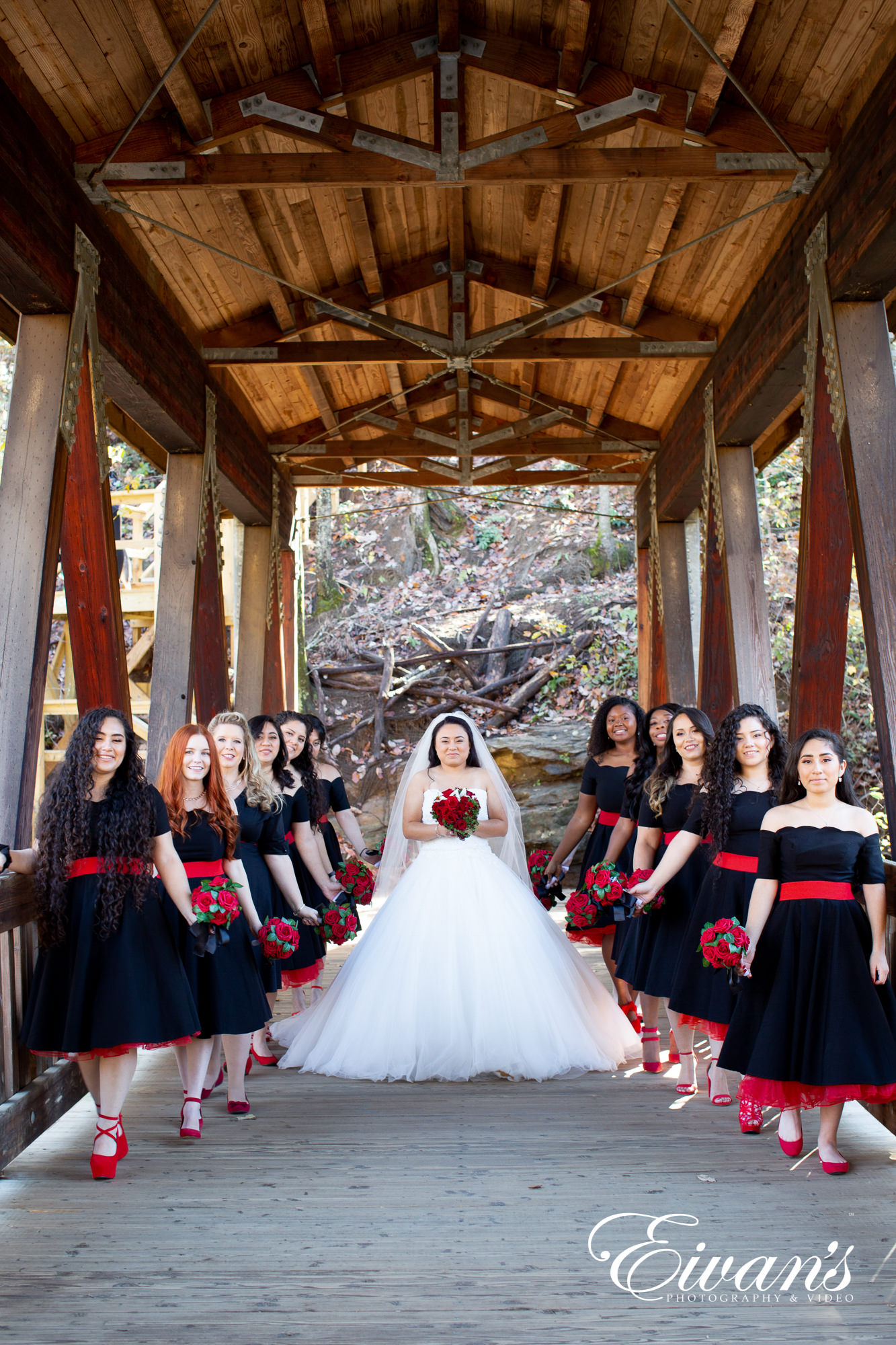 group of people in wedding dress