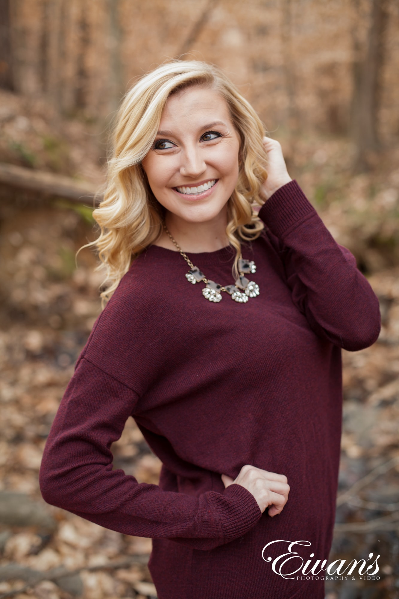 woman posed with jewelry on