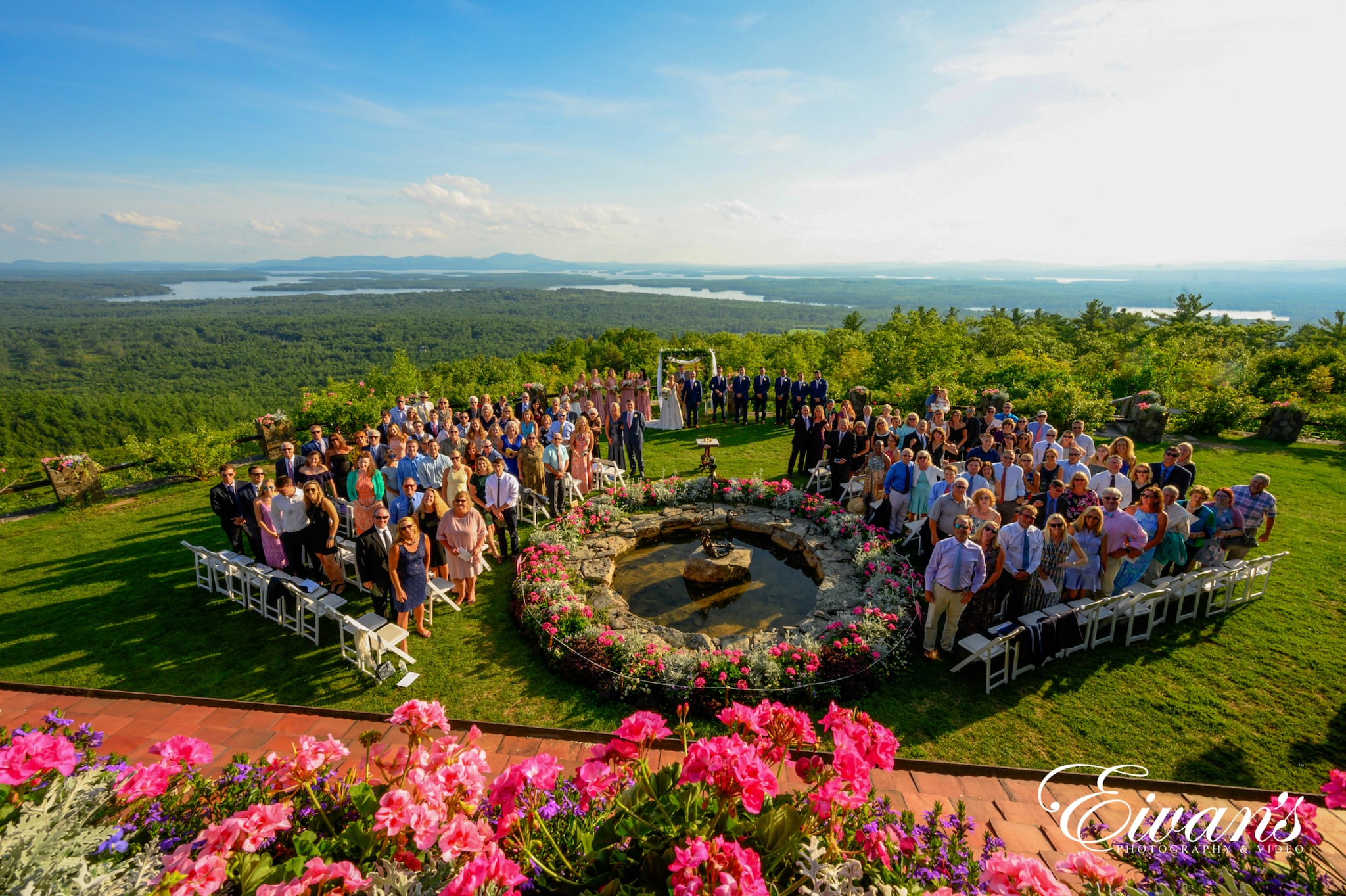 image of the entire wedding ceremony