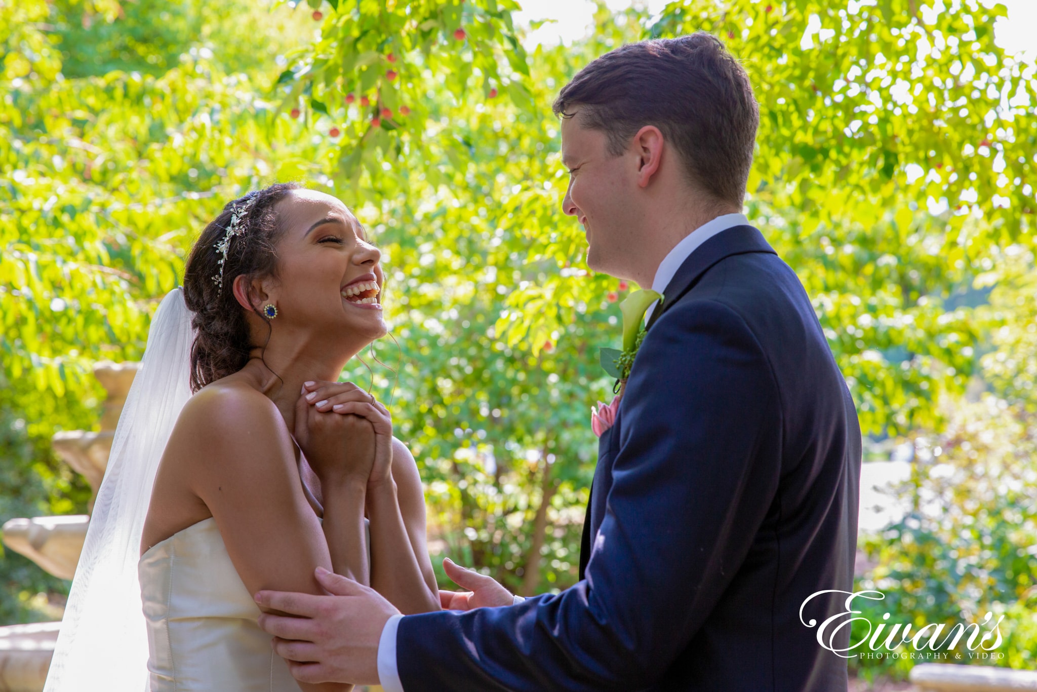 image of married couple laughing