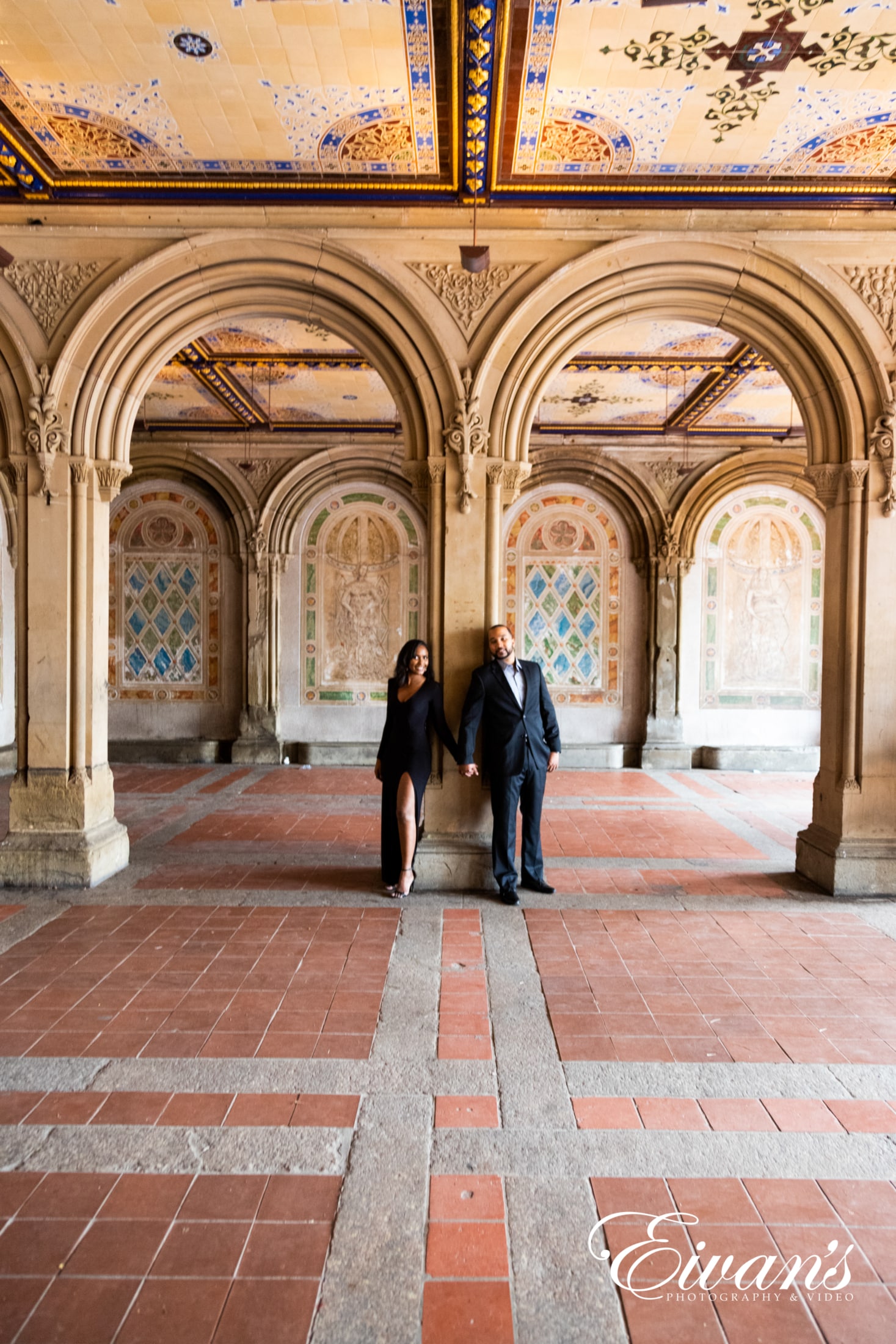 wedding-photography-shot-list image of engaged couple in a museum