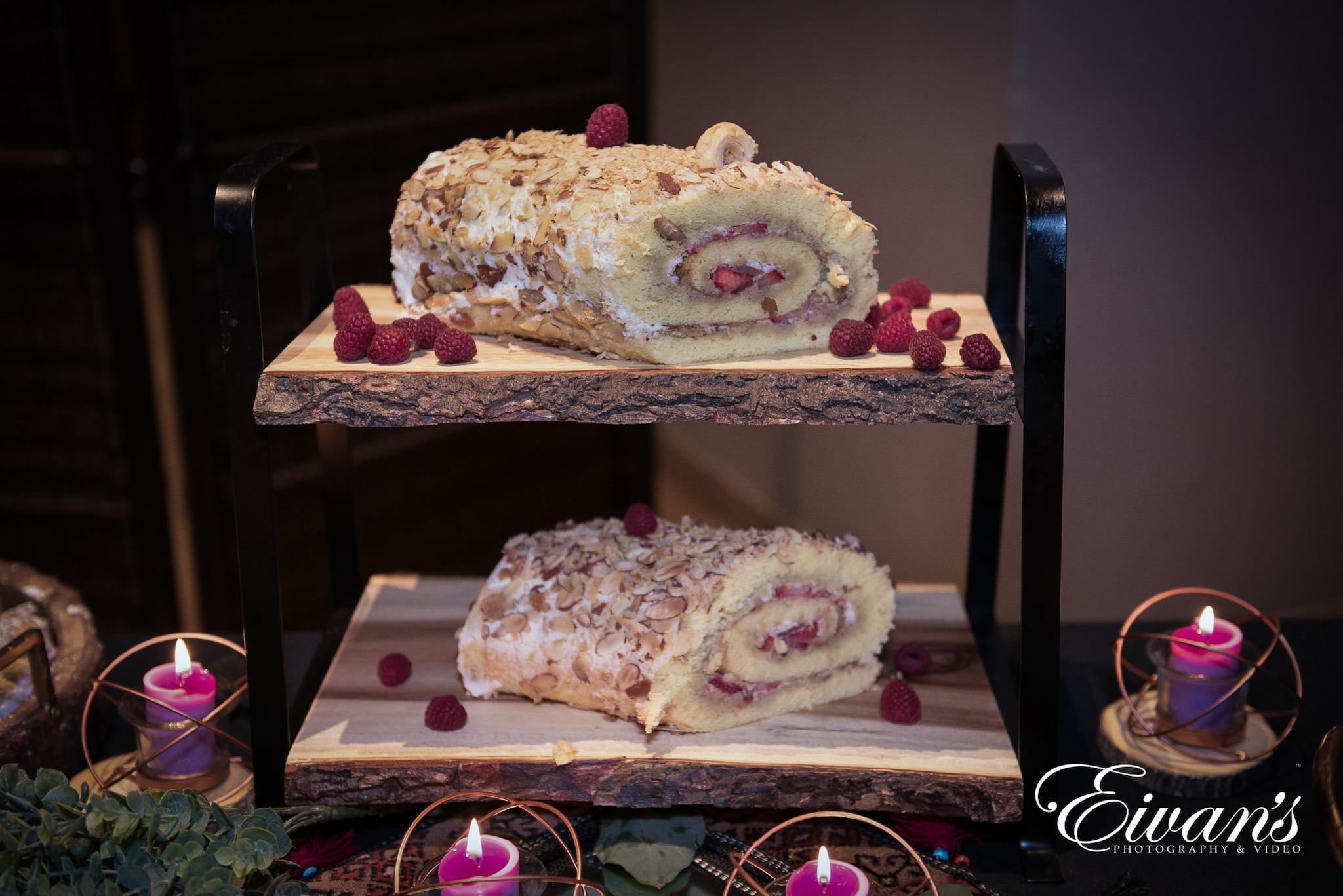 image of a log cake