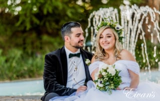 image of a bride and groom