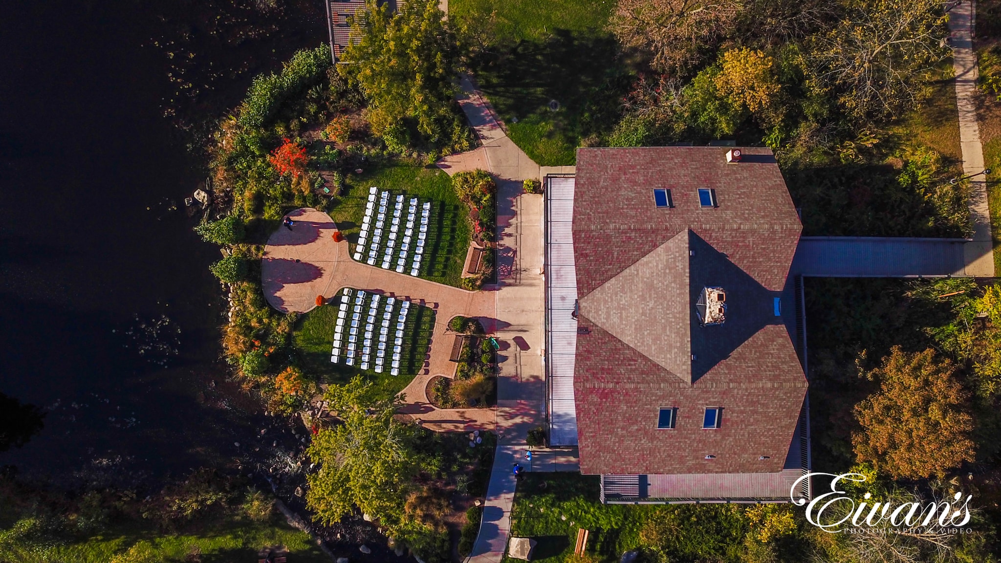 image of a birds eye view of the wedding venue