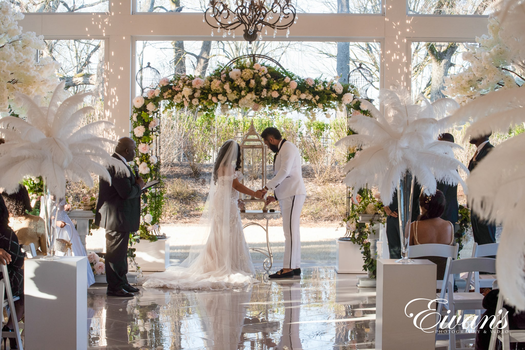 image of a married couple at the altar