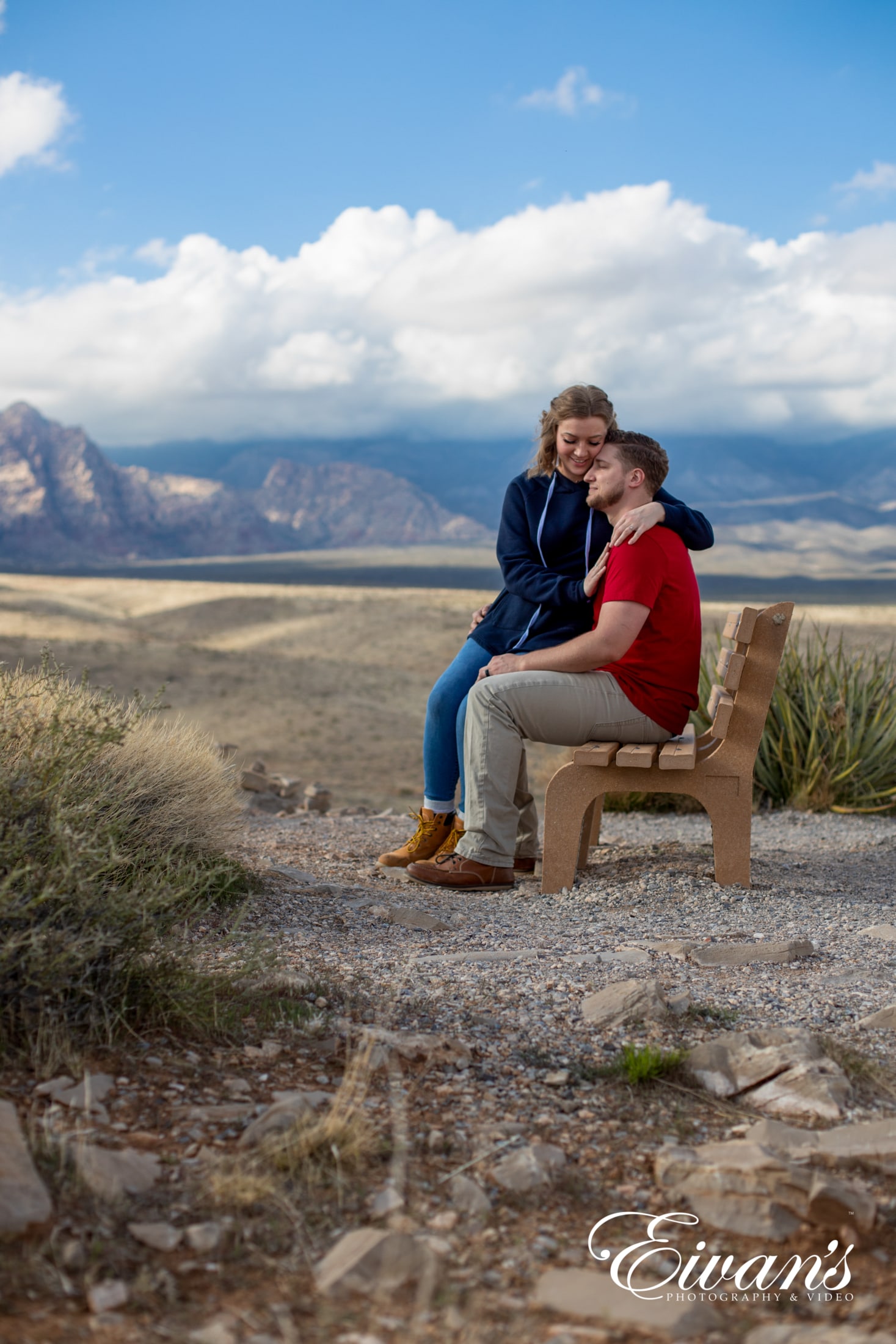 unique-engagement-photos image of a couple in the mountains