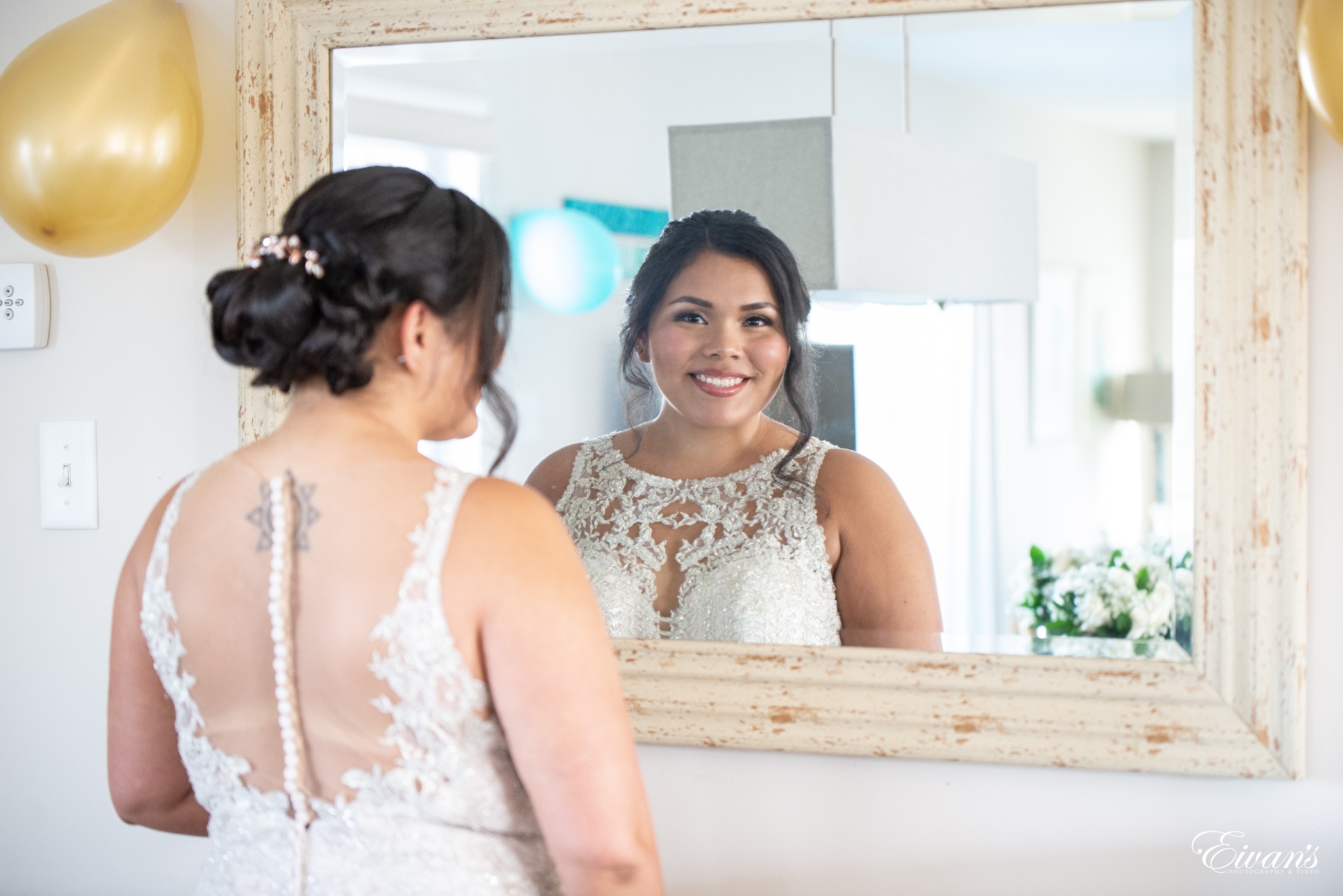 woman in white floral lace sleeveless dress