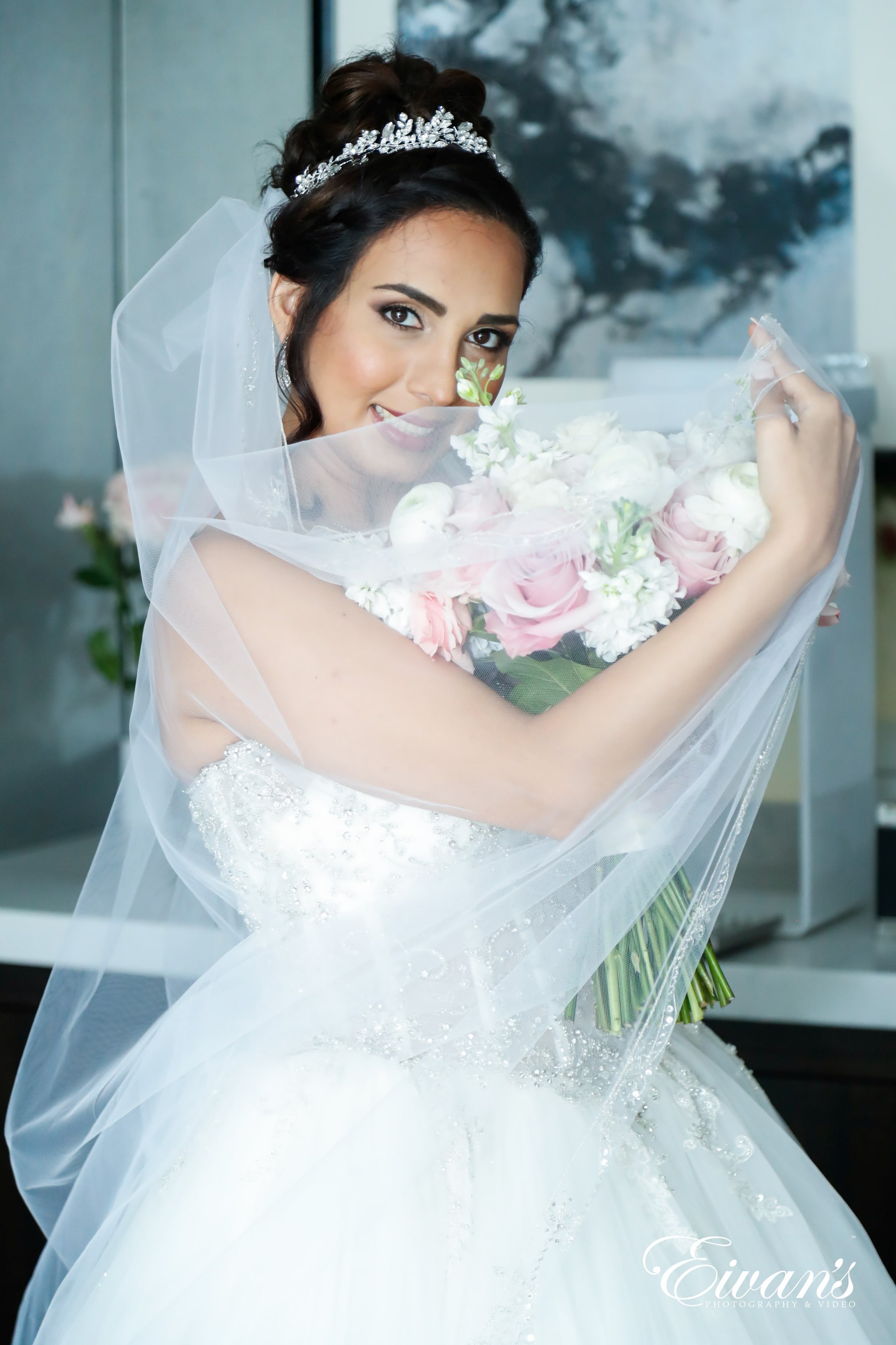 woman in white wedding dress