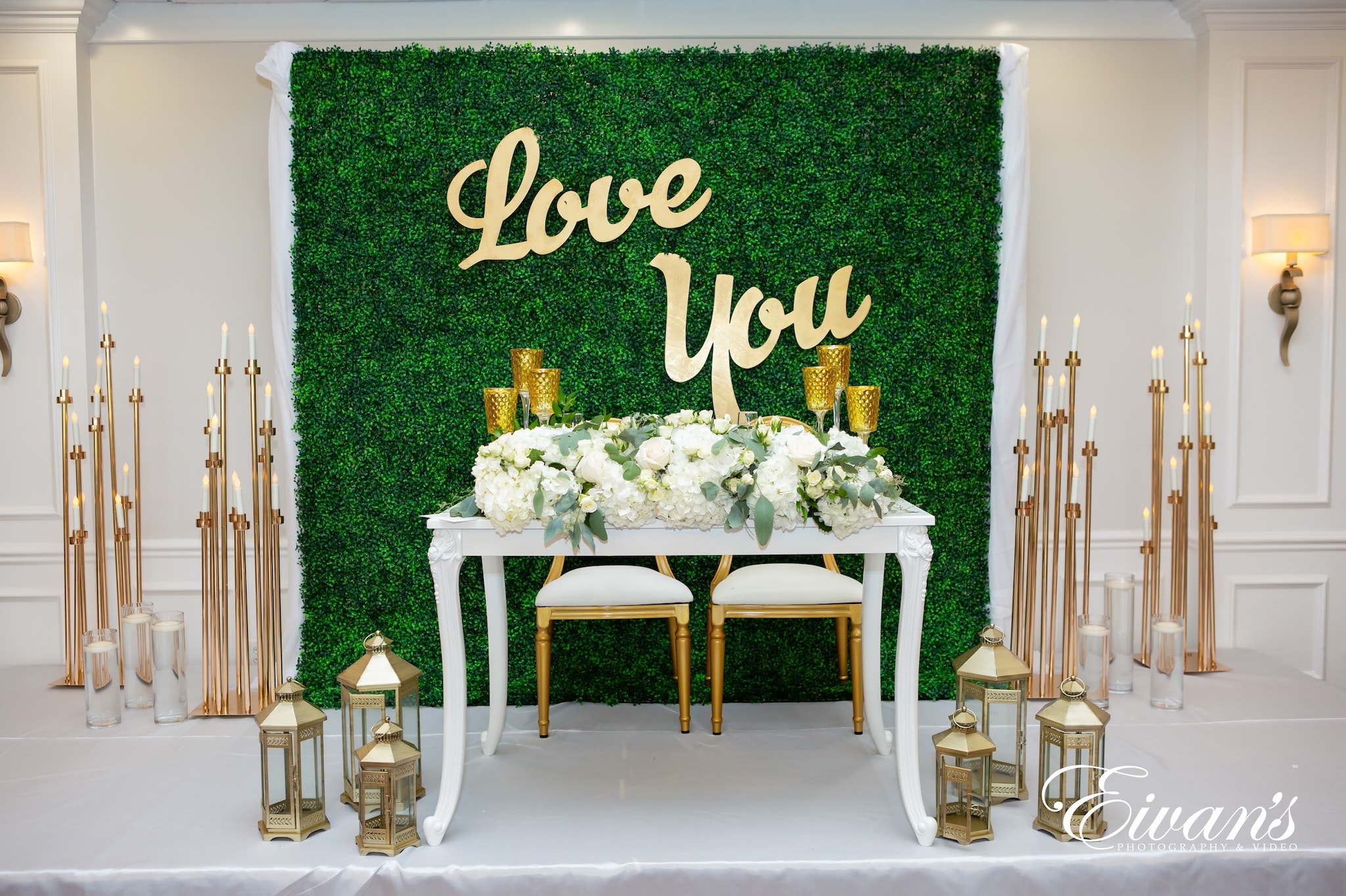 Sweetheart Table Wedding Eivan's Photography & Video