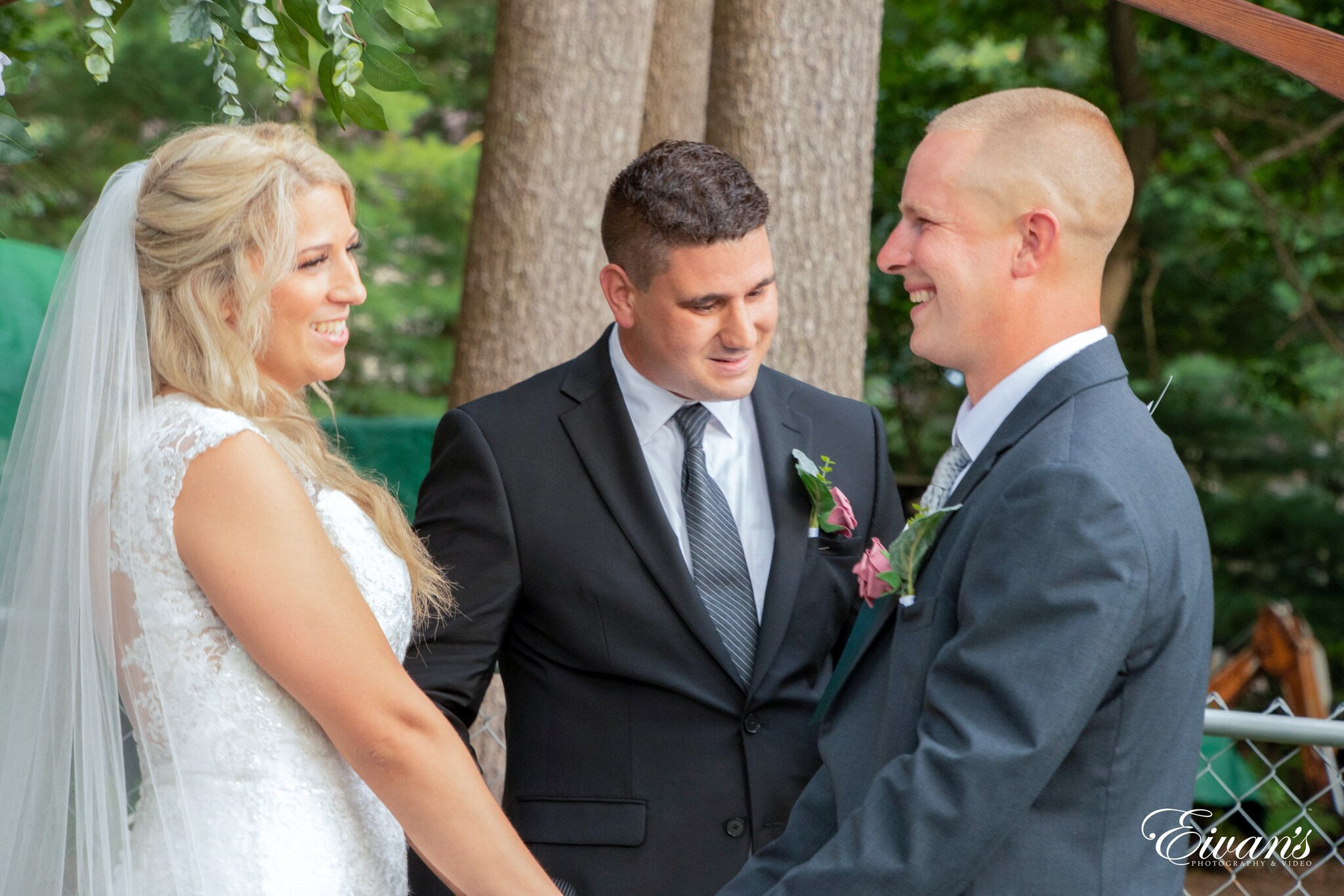 First Kiss Wedding Photos Eivan's Photography & Video